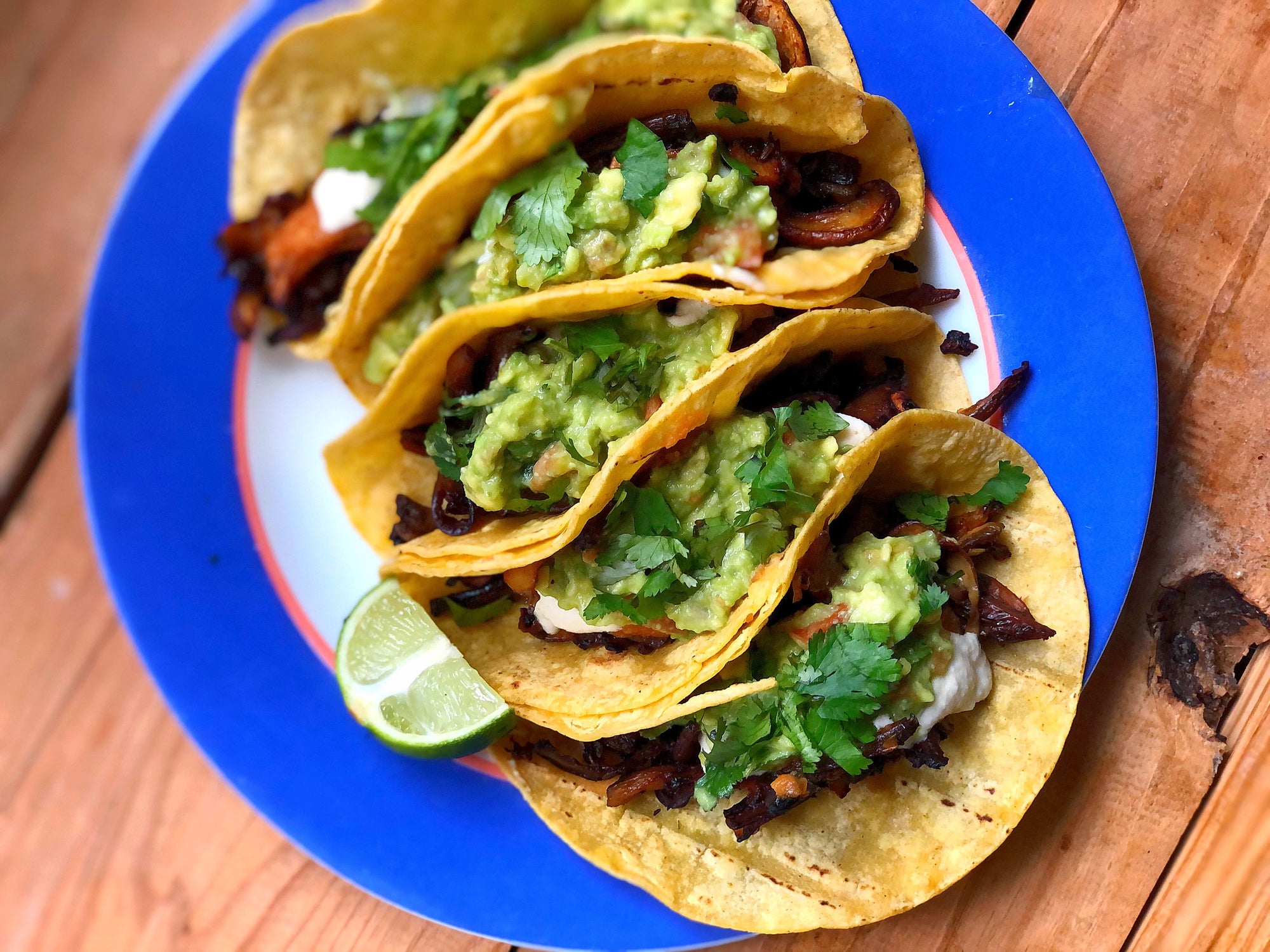 Simple, yet mouth-watering vegan mushroom tacos