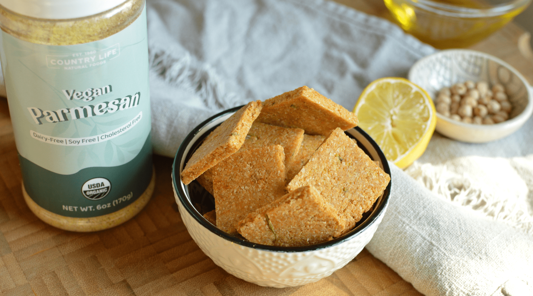 Homemade Gluten-Free Chickpea Salted Crackers