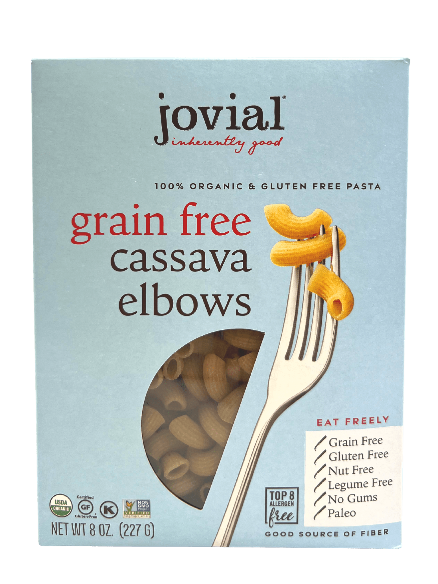 Elbows, Cassava, Organic, Jovial, Gluten-Free, Grain-Free, Pasta & Noodles - Country Life Natural Foods