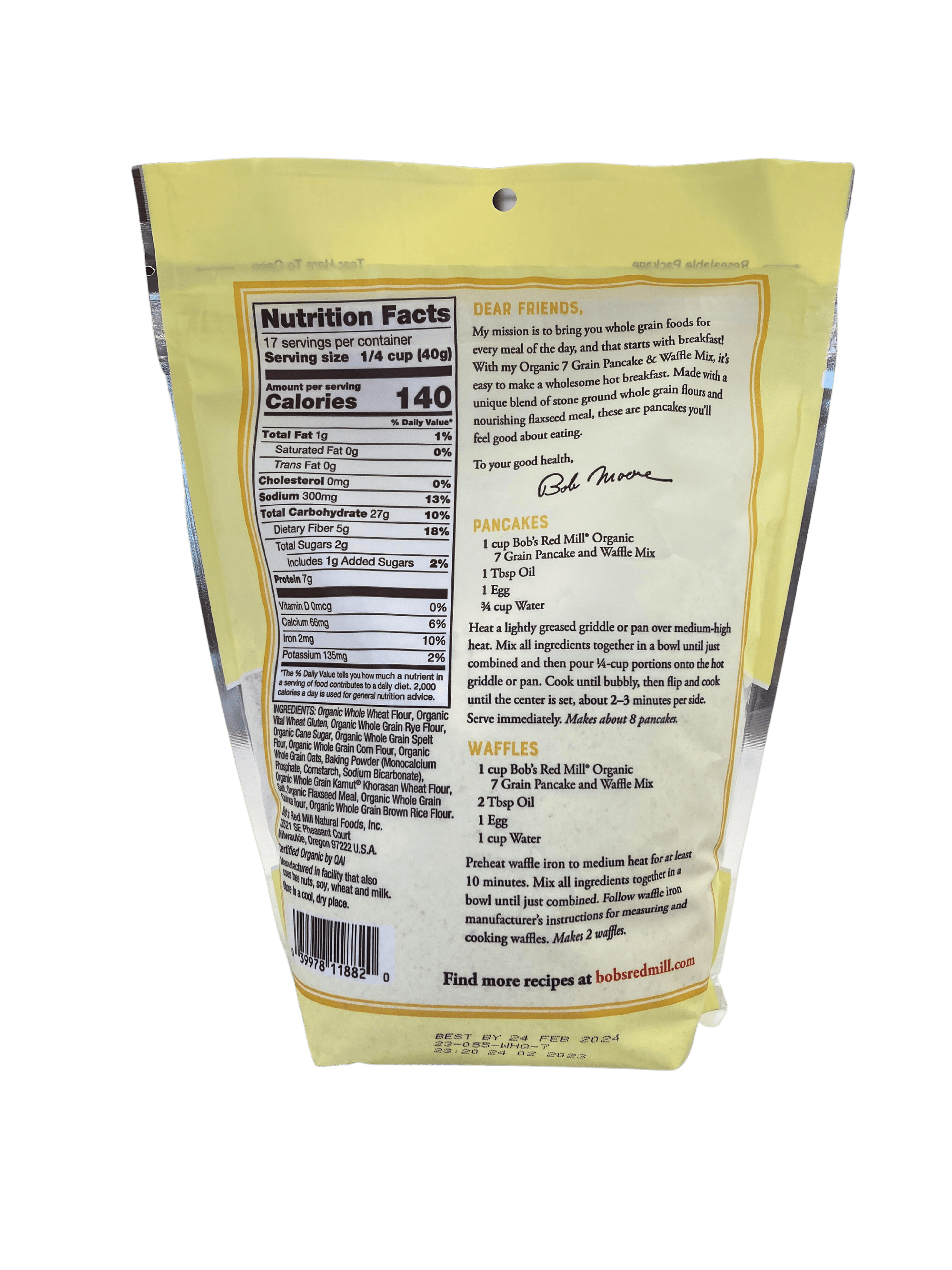
                  
                    Pancake & Waffle Mix, 7 - Grain, Organic - Country Life Natural Foods
                  
                