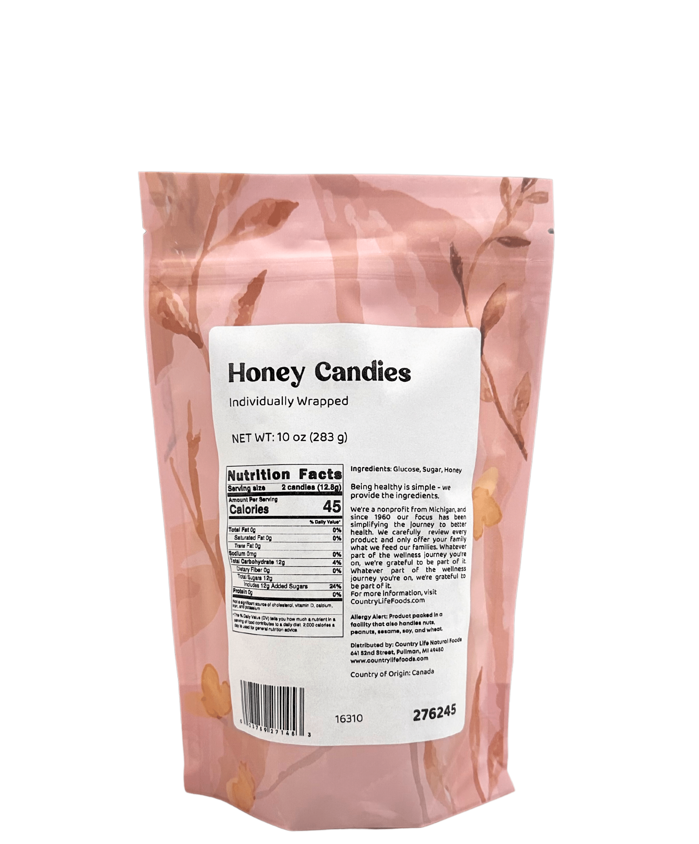 Honey Candies, Individually Wrapped - Country Life Natural Foods