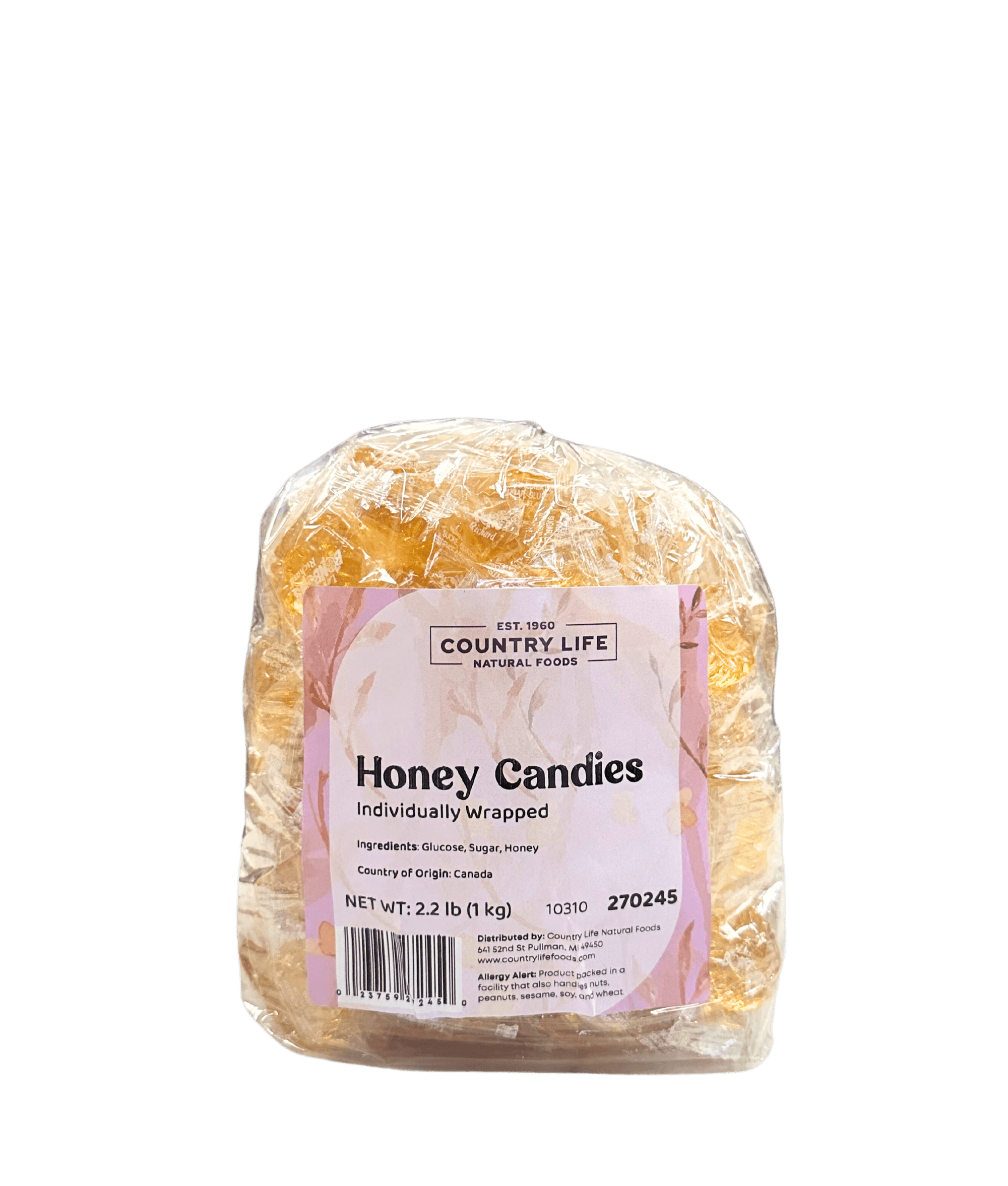 Honey Candies, Individually Wrapped - Country Life Natural Foods