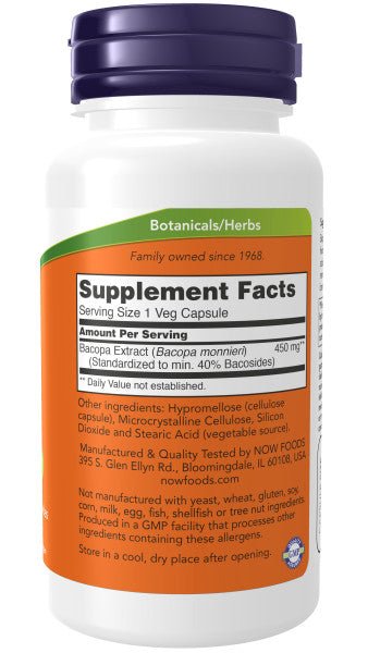 Bacopa Extract 450 mg, Vitamins & Supplements - Country Life Natural Foods