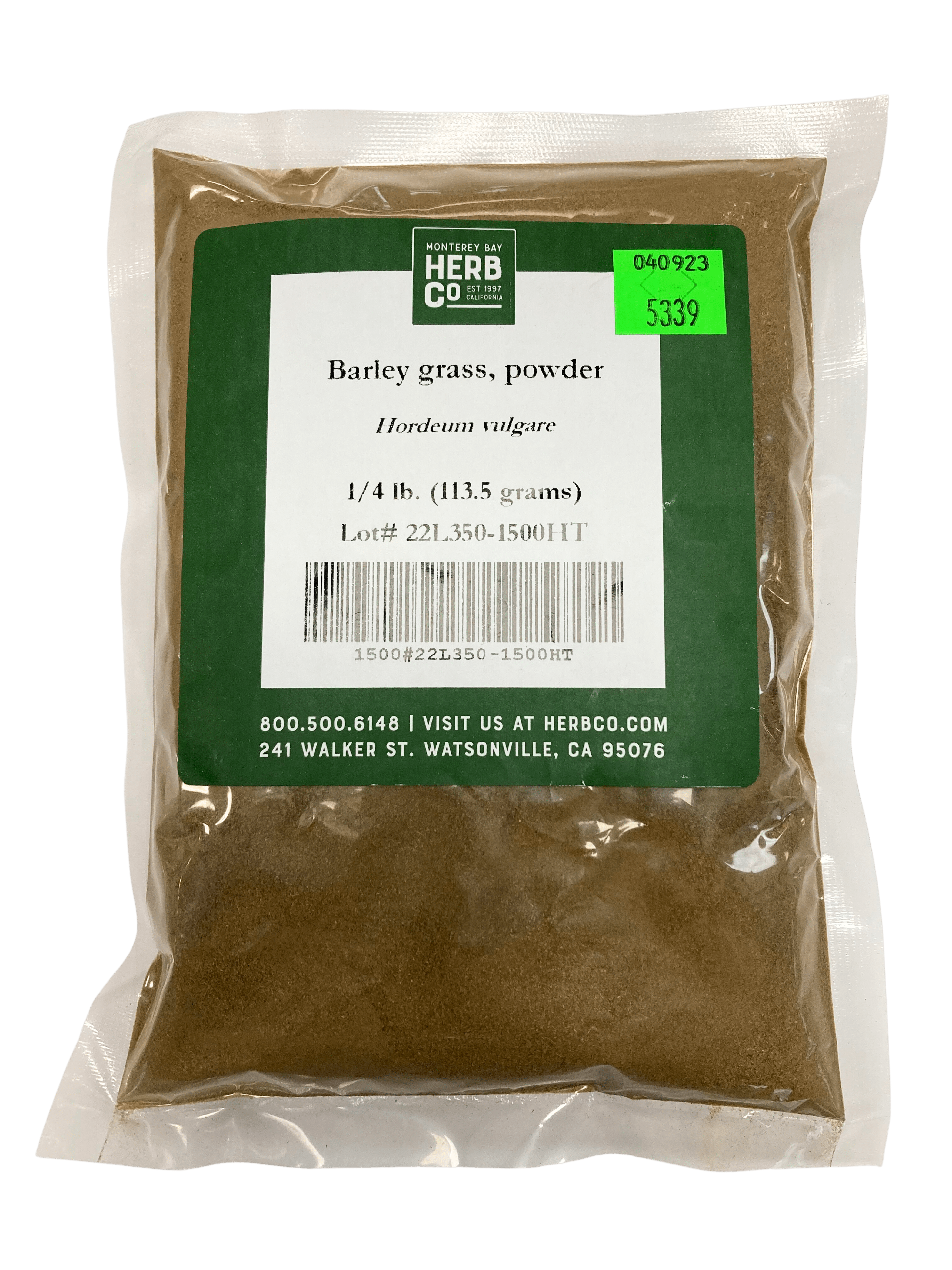 Barley Grass Powder, Herbs - Country Life Natural Foods