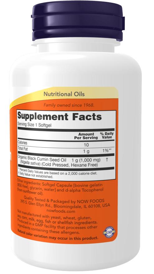 Black Cumin Seed Oil 1,000mg - Country Life Natural Foods