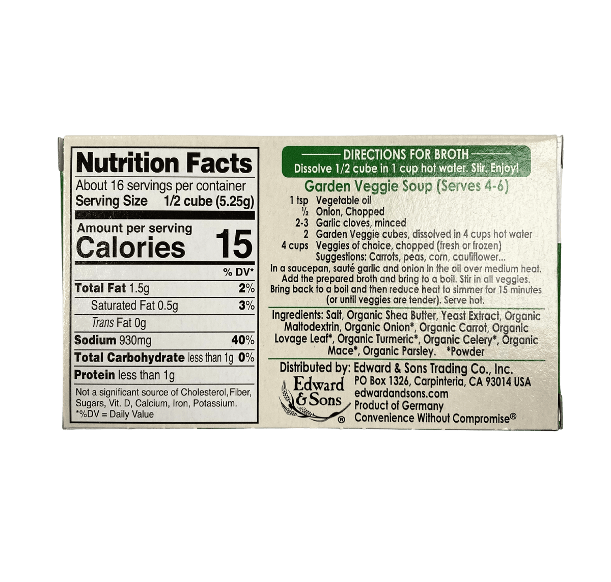 Bouillon Cubes, Vegan, Soups & Broths - Country Life Natural Foods