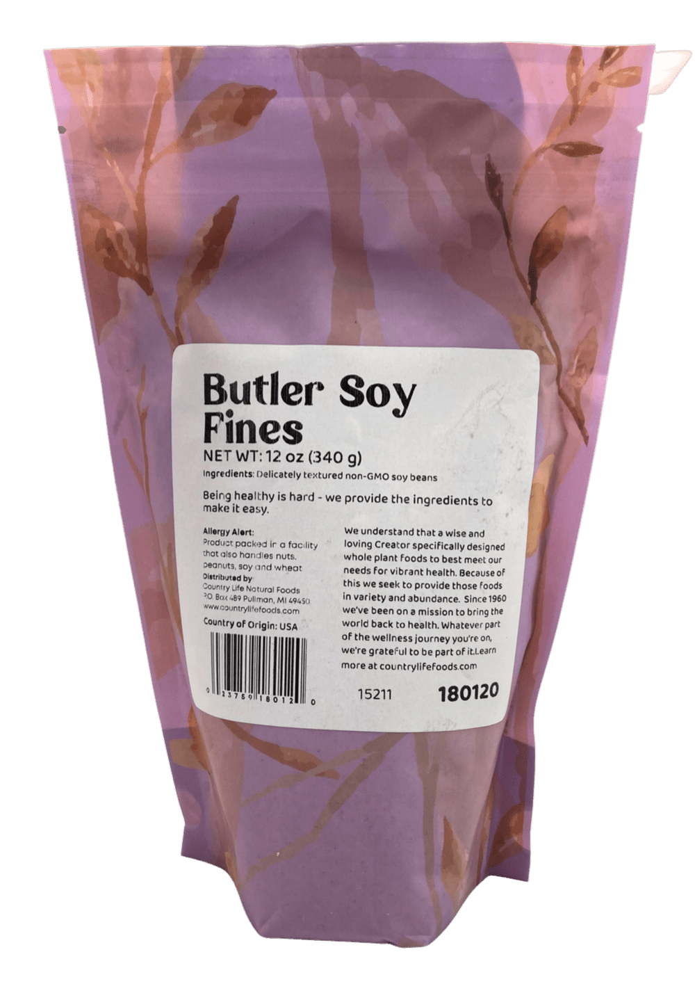 Soy Fines, Non-GMO, Butler - Country Life Natural Foods