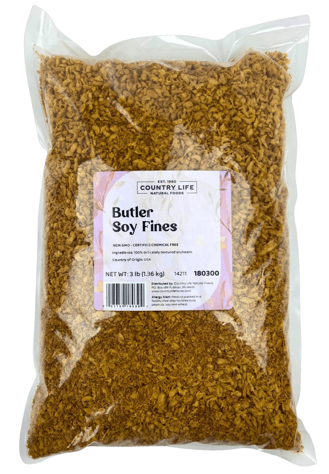 Soy Fines, Non-GMO, Butler - Country Life Natural Foods