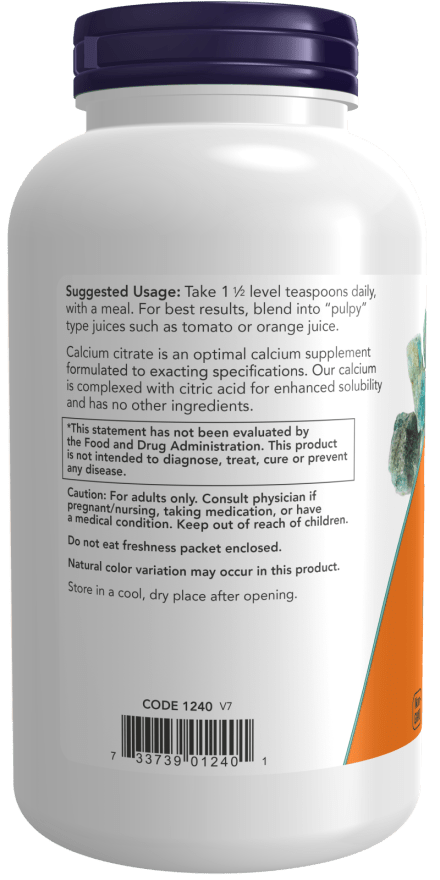 Calcium Citrate Pure Powder, Vitamins & Supplements - Country Life Natural Foods