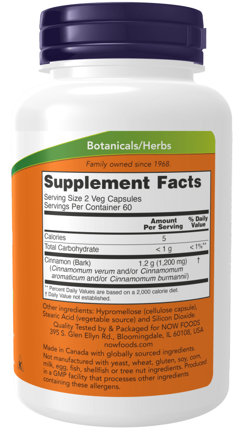 Cinnamon Bark 600 mg, Vitamins & Supplements - Country Life Natural Foods