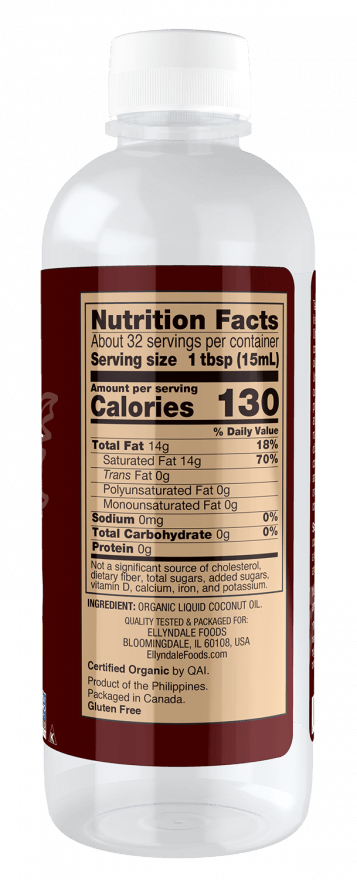 Coconut Cooking Oil, Liquid, Organic - Country Life Natural Foods