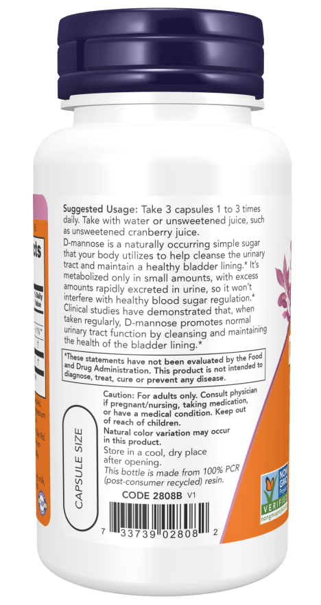 D-Mannose 500 mg, Vitamins & Supplements - Country Life Natural Foods
