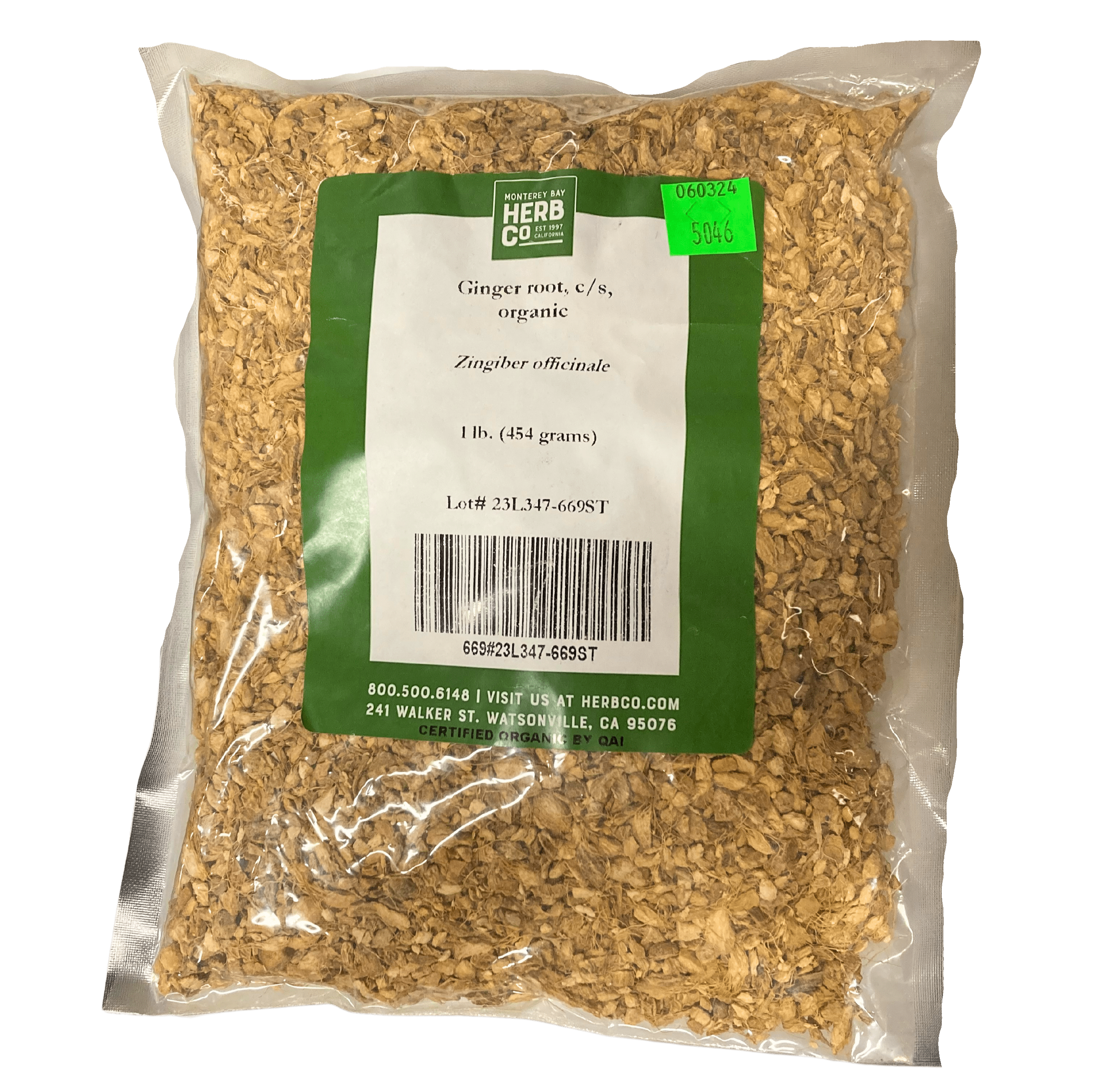 Ginger Root, Cut, Sifted, Organic, Herbs Spices & Seasonings - Country Life Natural Foods