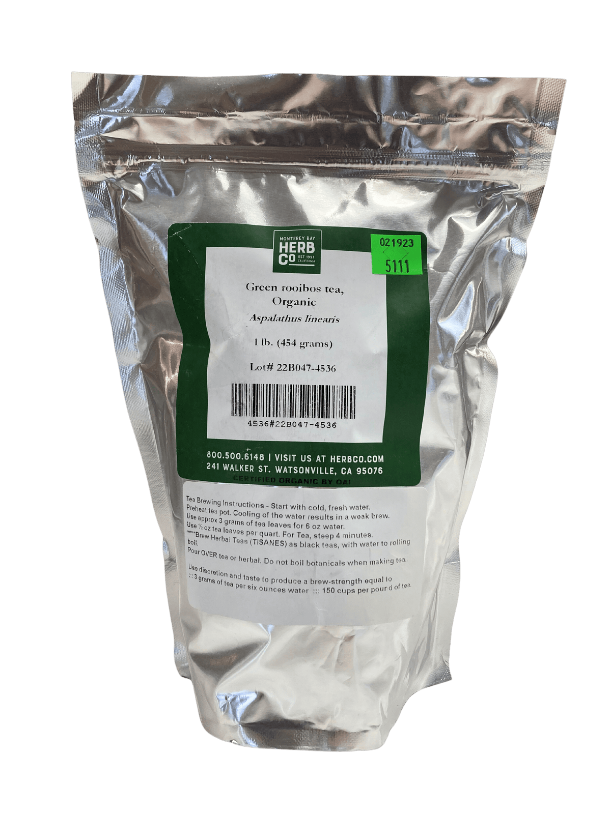 Rooibos Tea, Green, Organic, Tea & Infusions - Country Life Natural Foods