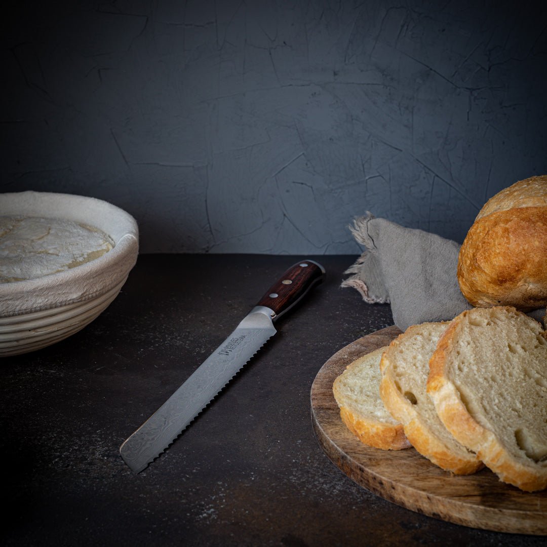 9" Serrated Damascus Bread Knife - Country Life Natural Foods