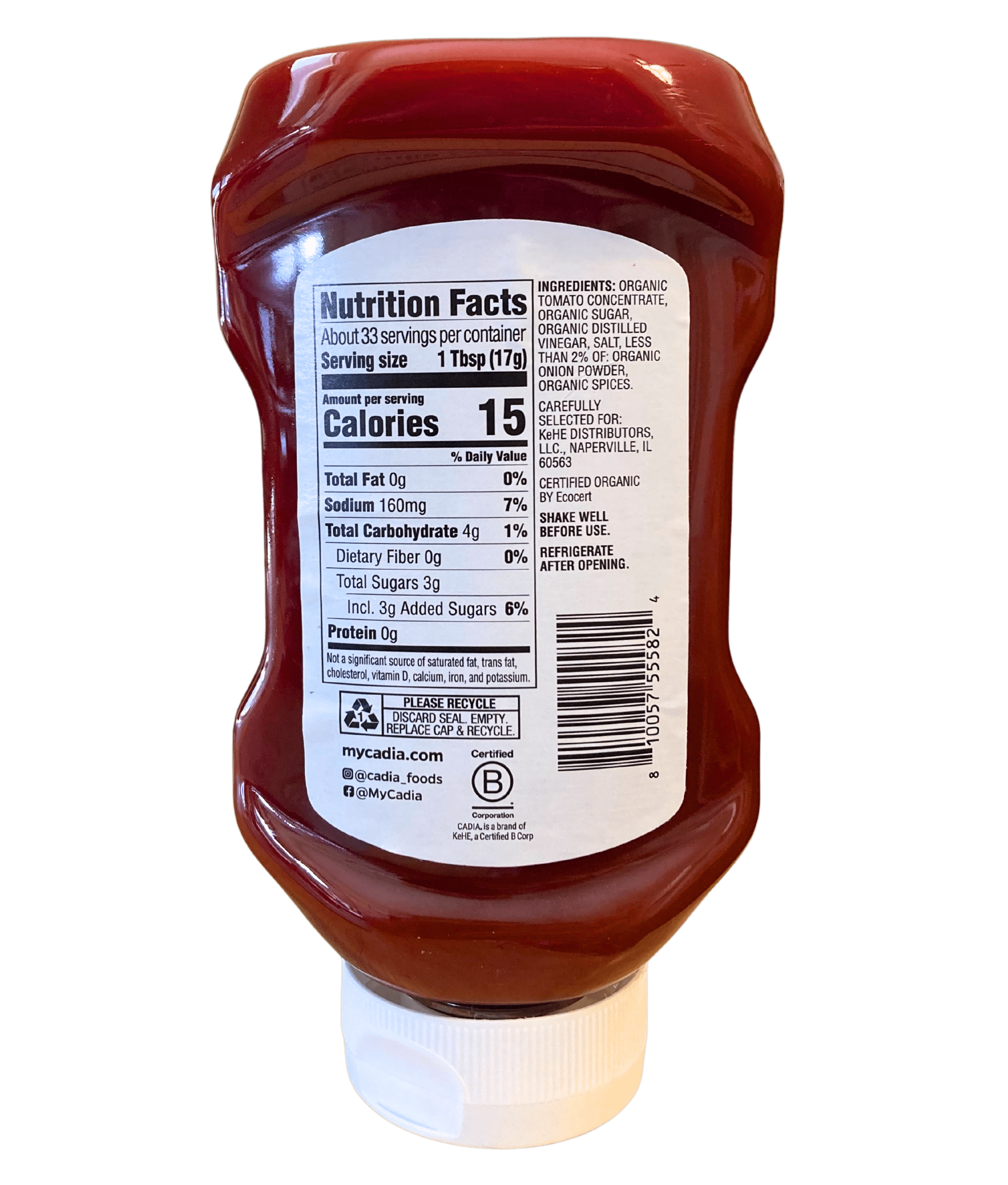 Ketchup, Organic, Cadia, Condiments & Sauces - Country Life Natural Foods