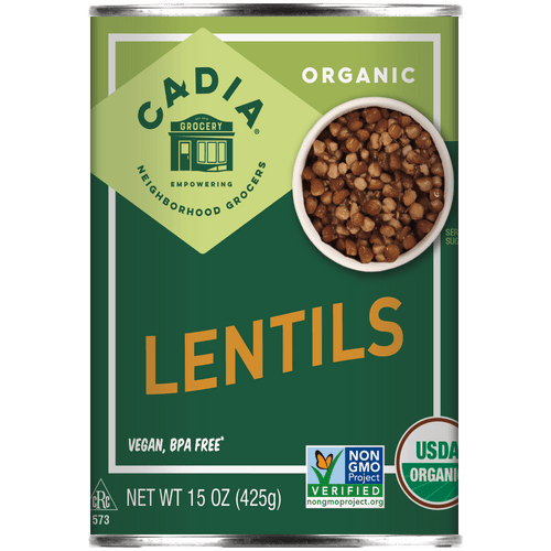 Lentils, Organic, Cadia, Beans - Country Life Natural Foods