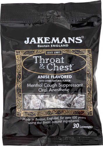 Anise Lozenges, Jakemans Throat & Chest, Vitamins & Supplements - Country Life Natural Foods