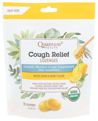 Cough Relief Lozenges, Organic, Quantum Health, Vitamins & Supplements - Country Life Natural Foods