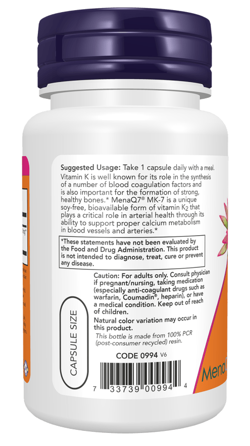 MK-7 Vitamin K-2 Extra Strength-300mcg, Vitamins & Supplements - Country Life Natural Foods