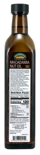 Macadamia Nut Cooking Oil - Country Life Natural Foods
