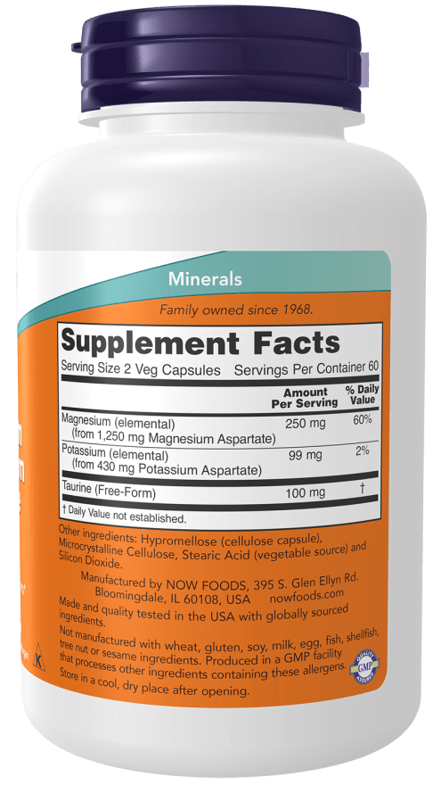 Magnesium And Potassium Aspartate, Vitamins & Supplements - Country Life Natural Foods