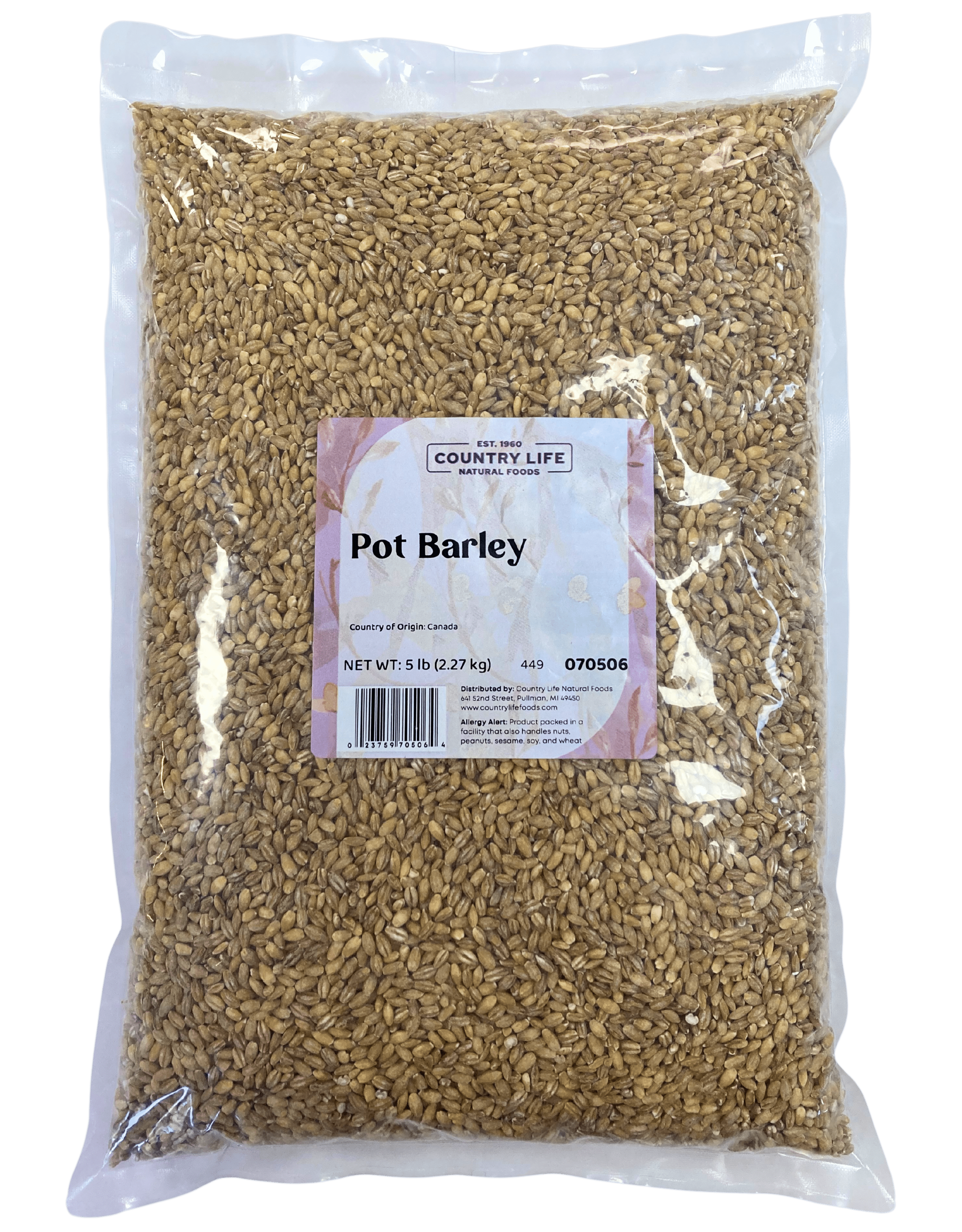 Barley, Pot, Grains - Country Life Natural Foods