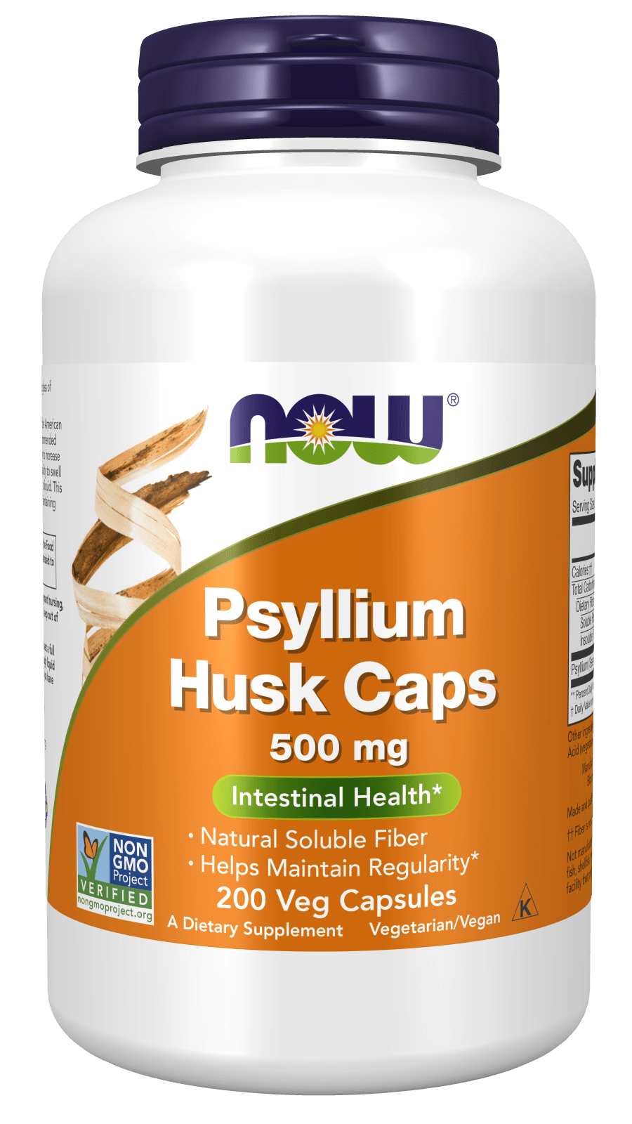 Psyllium Husk Caps 500mg, Vitamins & Supplements - Country Life Natural Foods
