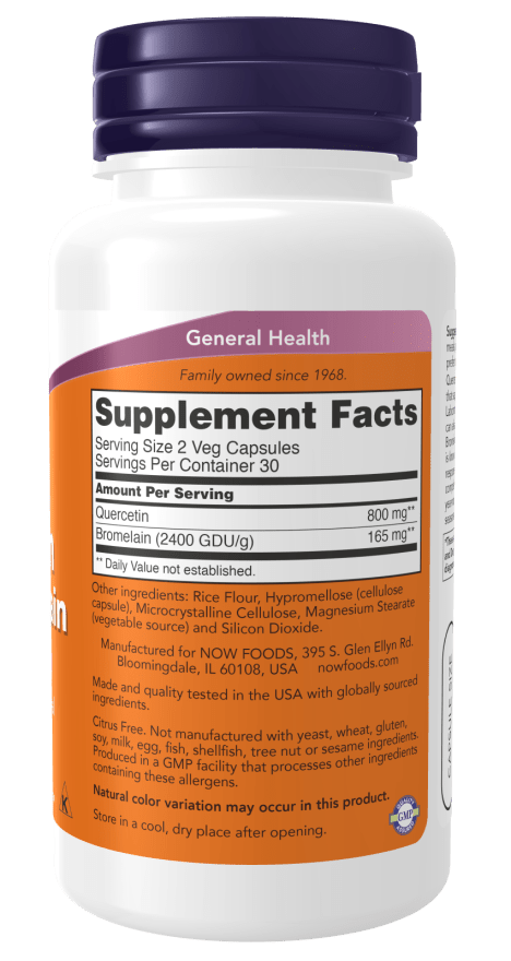 Quercetin With Bromelain - Country Life Natural Foods