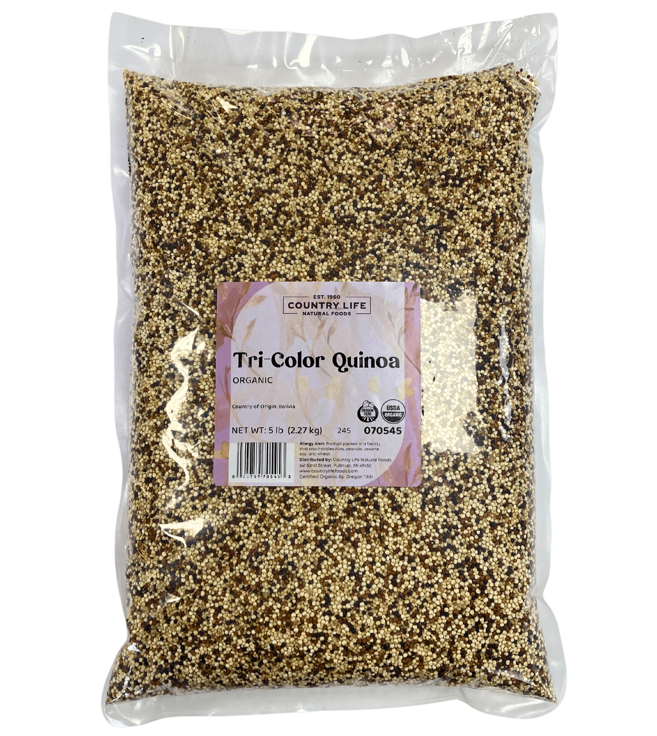 Tri-Color Quinoa, Organic - Country Life Natural Foods