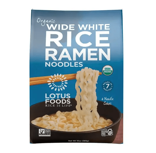 Rice Ramen Noodles, Wide White, Organic, Lotus Foods - Country Life Natural Foods