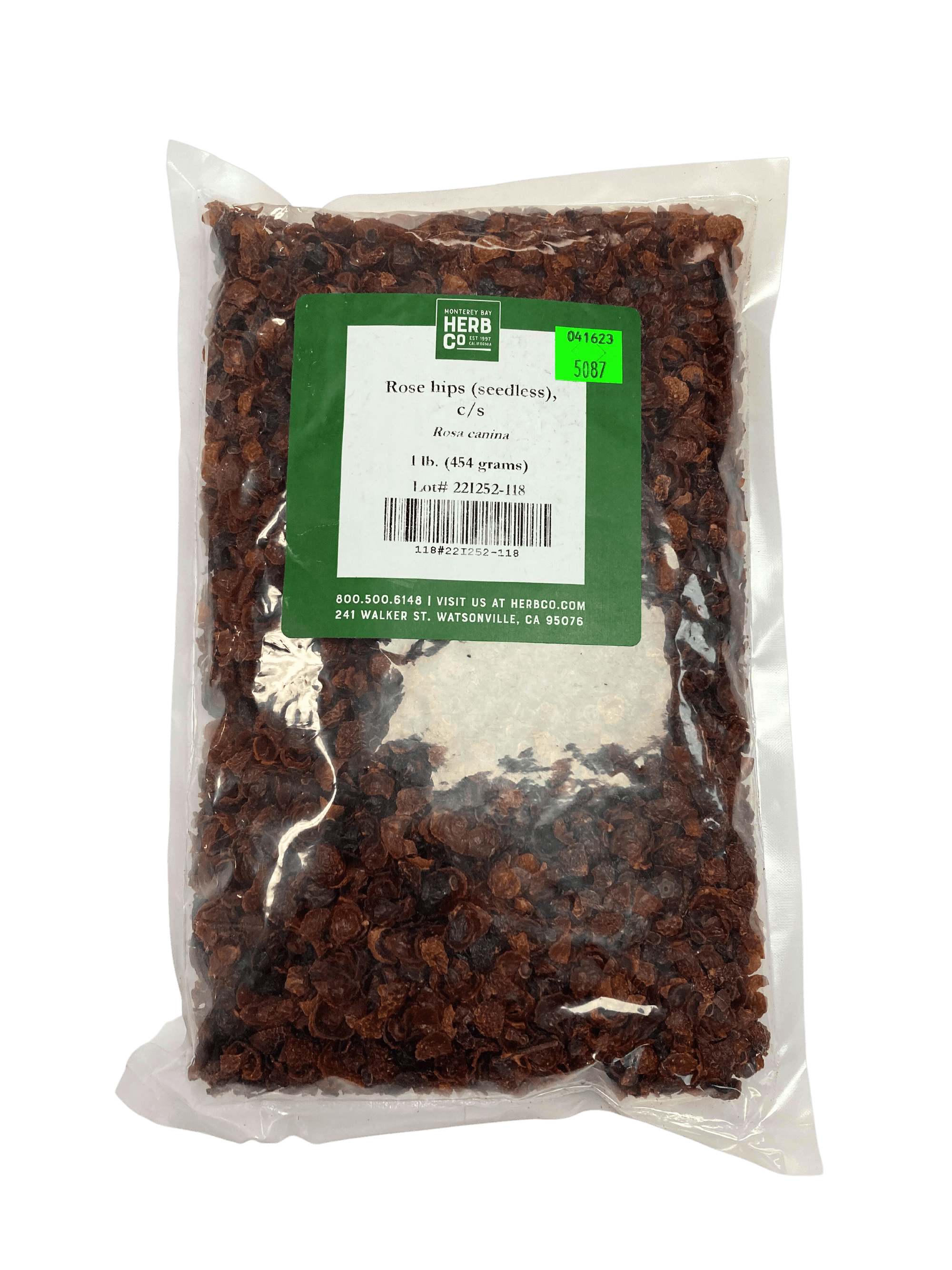 Rosehips Seedless, Cut, Sifted, Herbs - Country Life Natural Foods