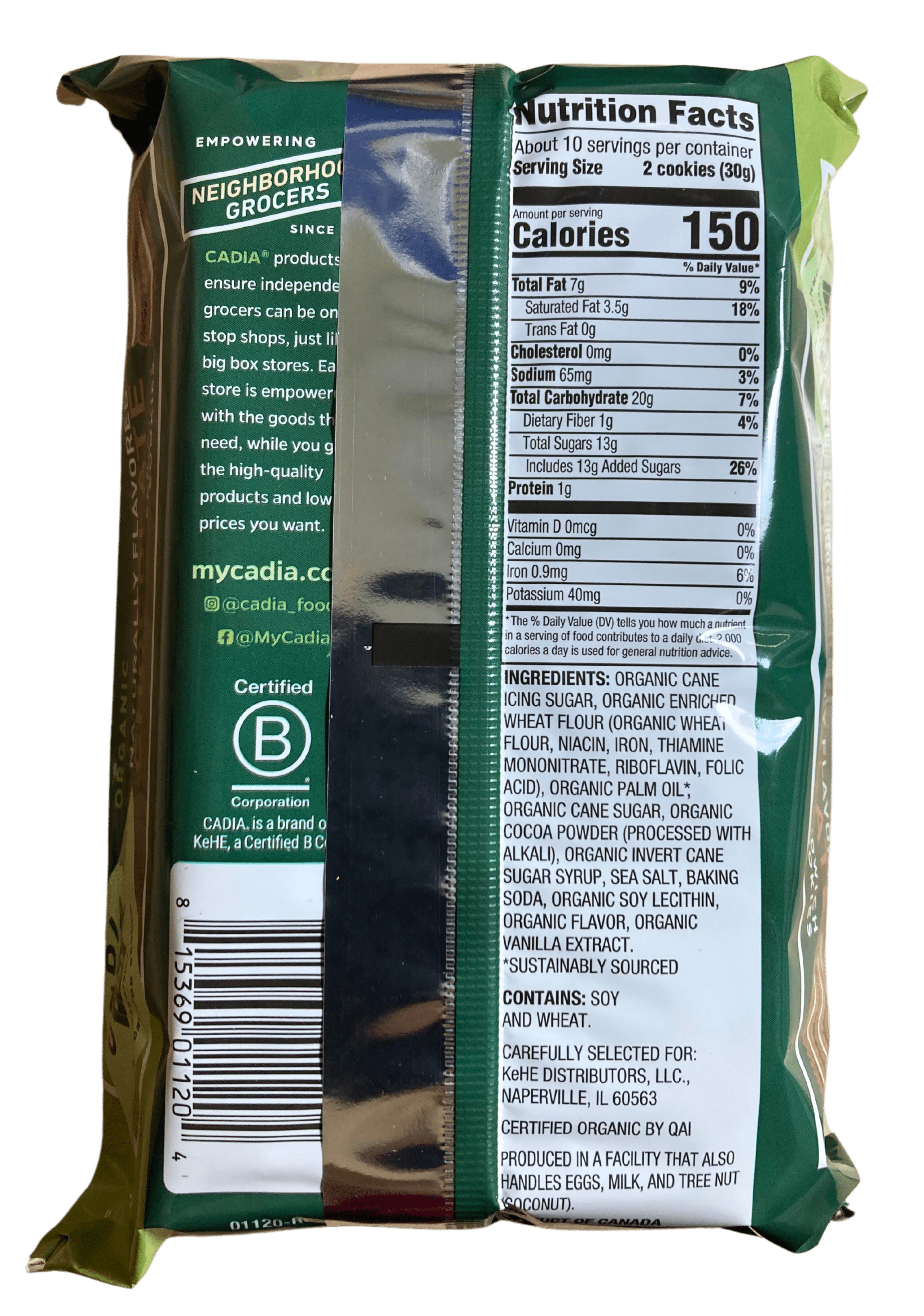 Sandwich Cookies, Organic, Cadia - Country Life Natural Foods