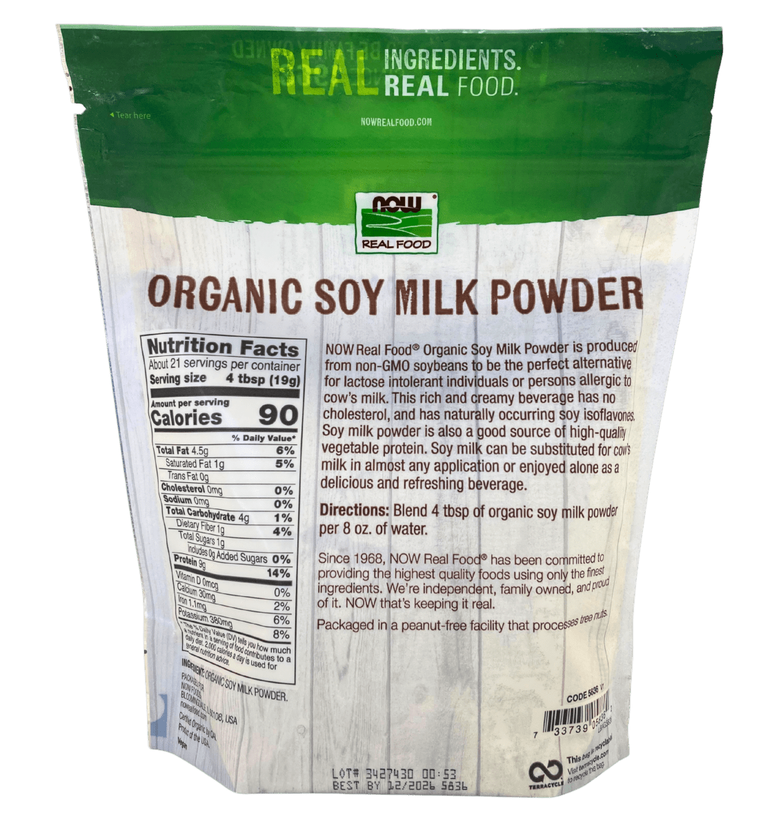 Soy Milk Powder, Organic - Country Life Natural Foods