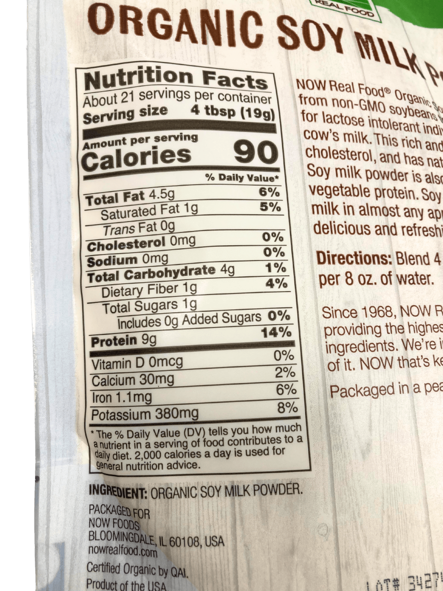 Soy Milk Powder, Organic - Country Life Natural Foods