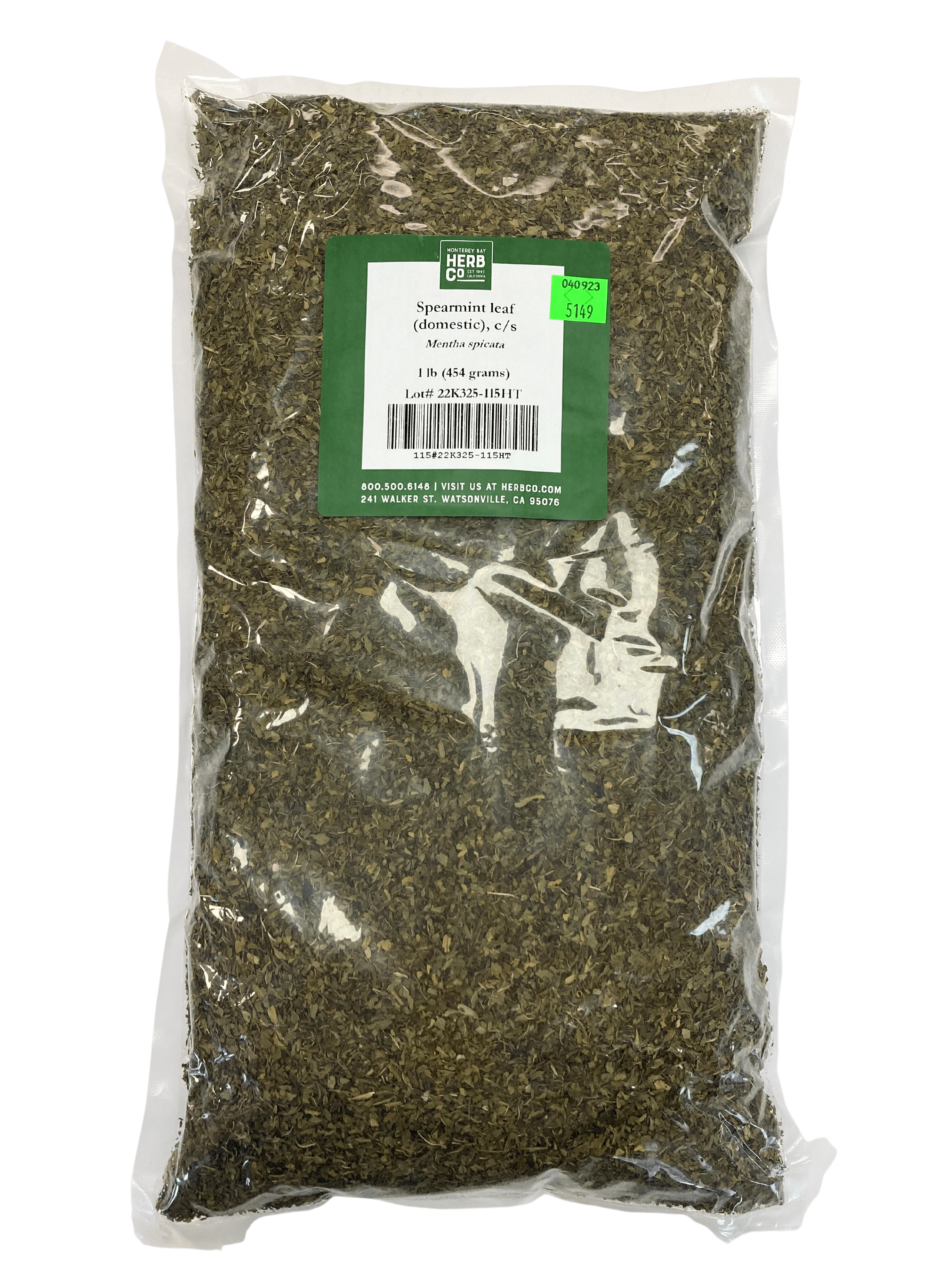 Spearmint Leaf, Cut, Sifted, Herbs - Country Life Natural Foods