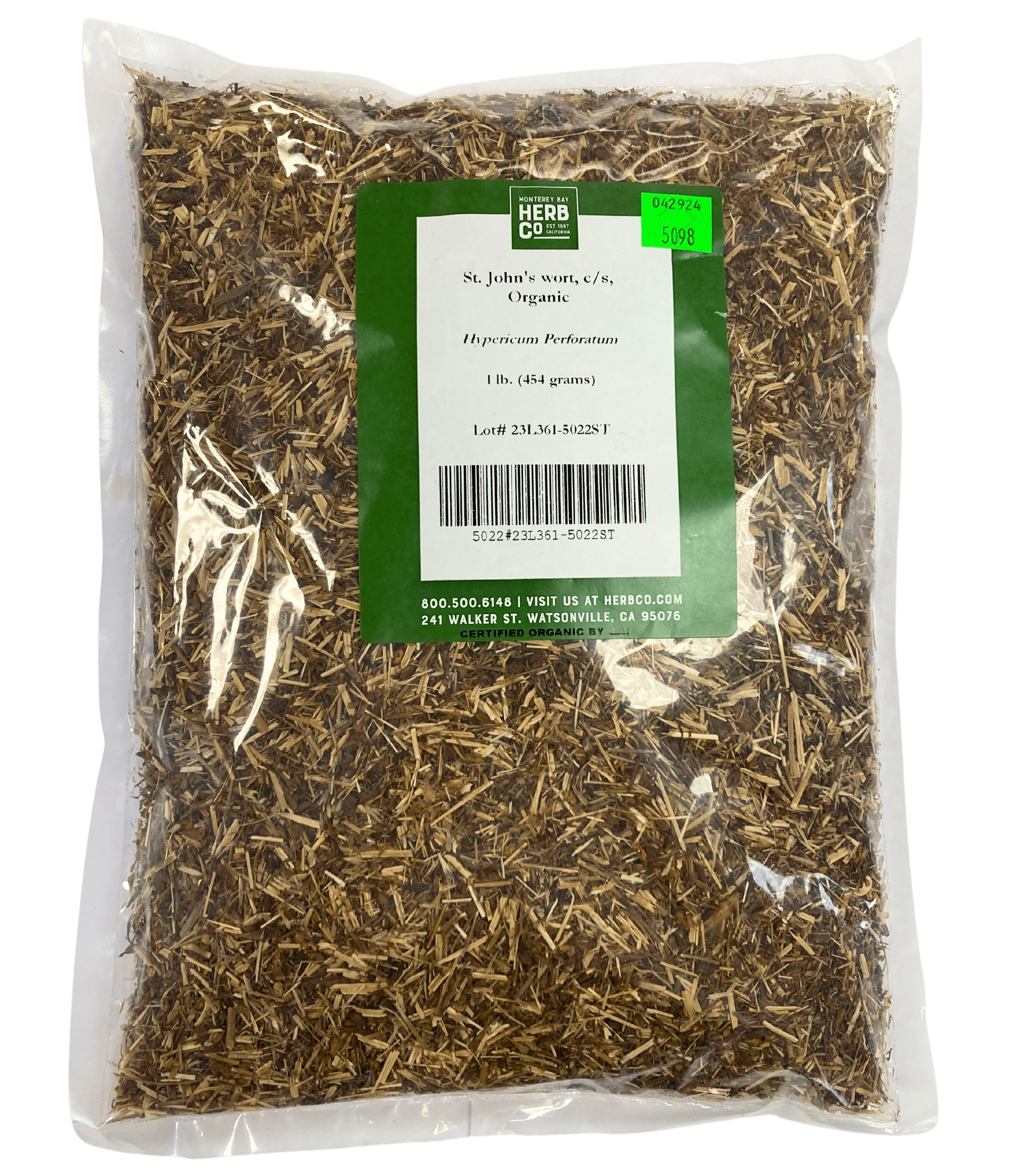 St. John's Wort, Organic, Cut & Sifted, Herbs - Country Life Natural Foods
