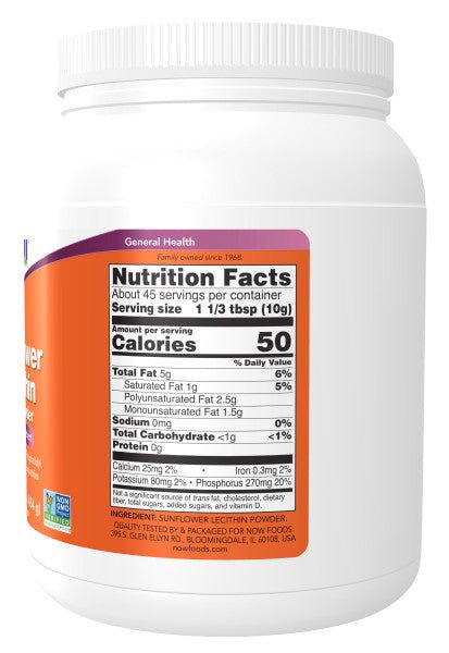 Sunflower Lecithin NON-GMO Powder - Country Life Natural Foods