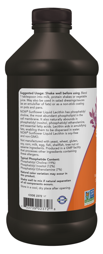 Sunflower Lecithin, Non-GMO, Liquid - Country Life Natural Foods