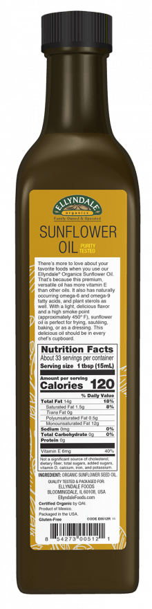 Sunflower Oil, Organic - Country Life Natural Foods