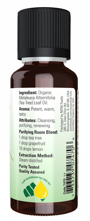 Tea Tree Essential Oil, Organic, Essential Oils - Country Life Natural Foods