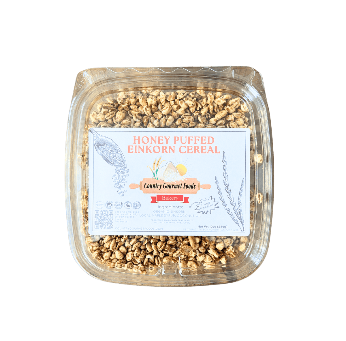 Puffed Einkorn Cereals, Cereals & Granolas - Country Life Natural Foods