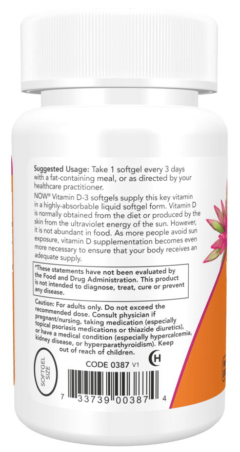 Vitamin D-3 10,000 IU High Potency - Country Life Natural Foods