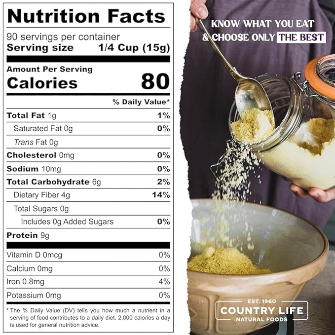 Yeast Flakes, Nutritional w/B-12, Red Star - Country Life Natural Foods