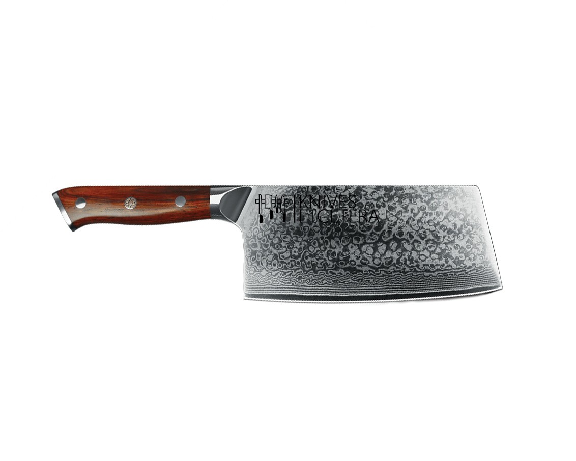 7" Damascus Cleaver Knife - Country Life Natural Foods