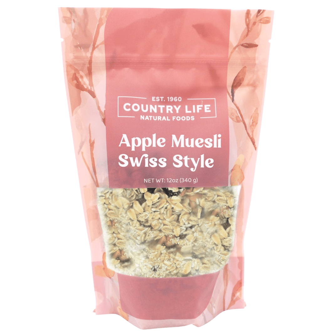 Apple Natural Muesli, Swiss Style, Cereals & Granolas - Country Life Natural Foods