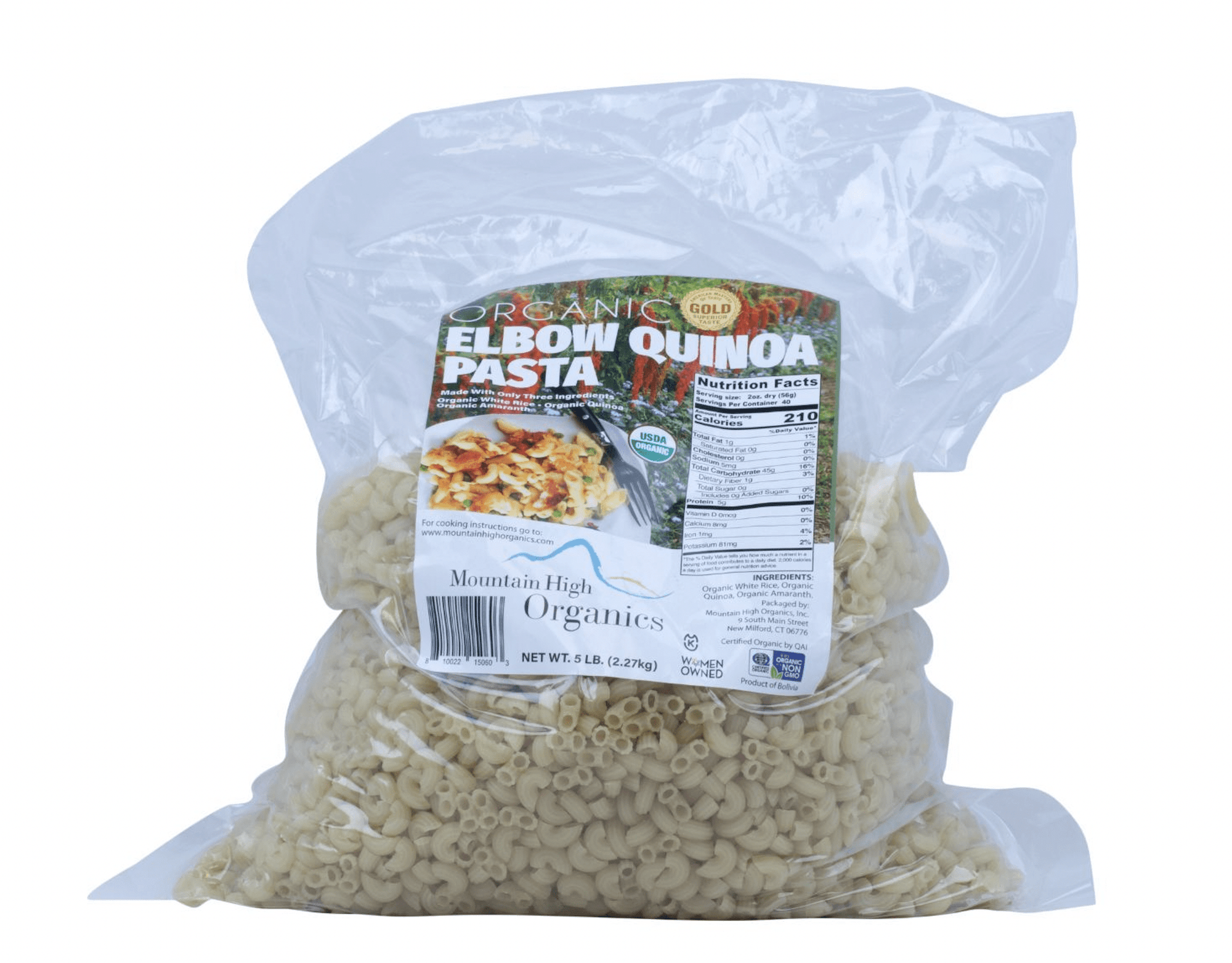 Elbows, Quinoa, Organic, Gluten-Free, Pasta & Noodles - Country Life Natural Foods