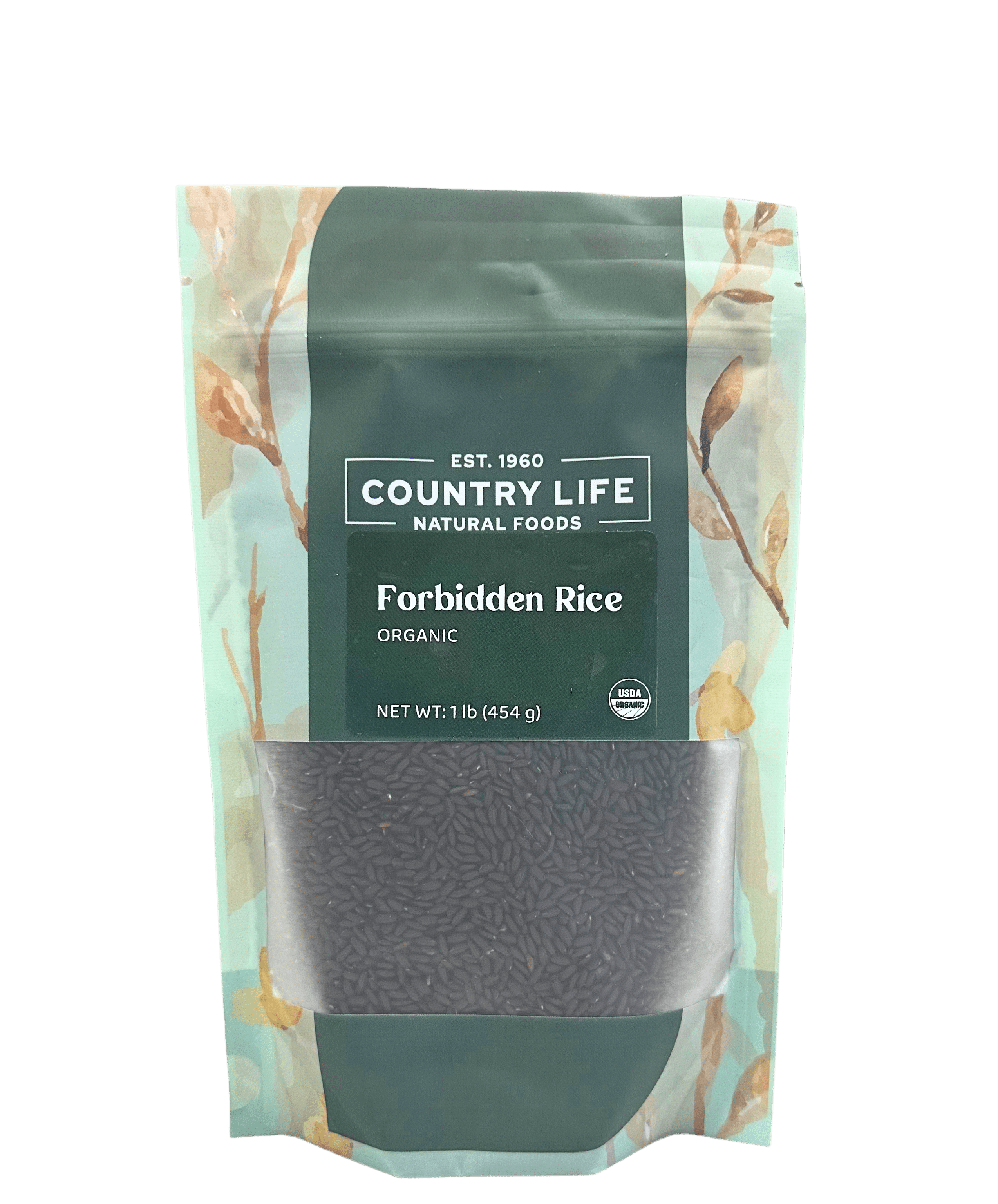 Forbidden Rice, Black, Organic (Black Pearl Rice), Rice - Country Life Natural Foods