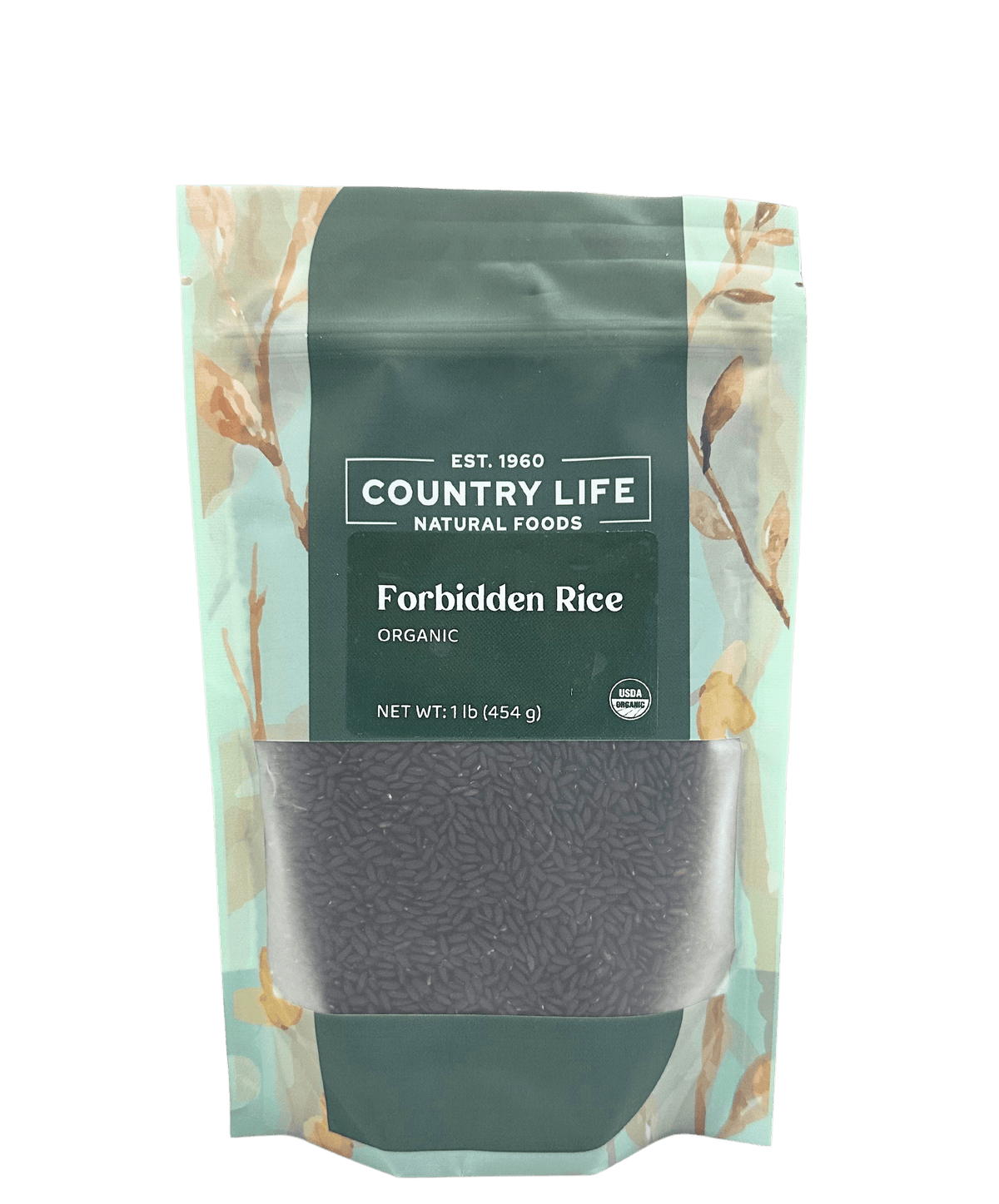 Forbidden Rice, Black, Organic (Black Pearl Rice), Rice - Country Life Natural Foods