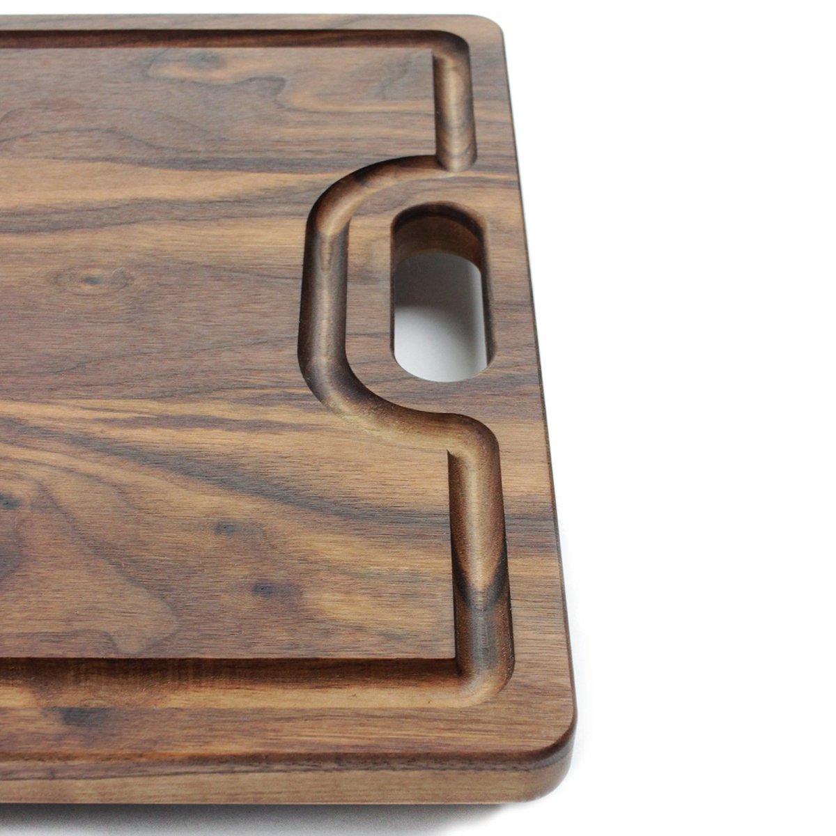 Large Cutting Board With Handles and Juice Groove 18x12, Walnut Reversible Wood Cutting Board, Doubles as a Wooden Serving Tray With Handles, - Country Life Natural Foods